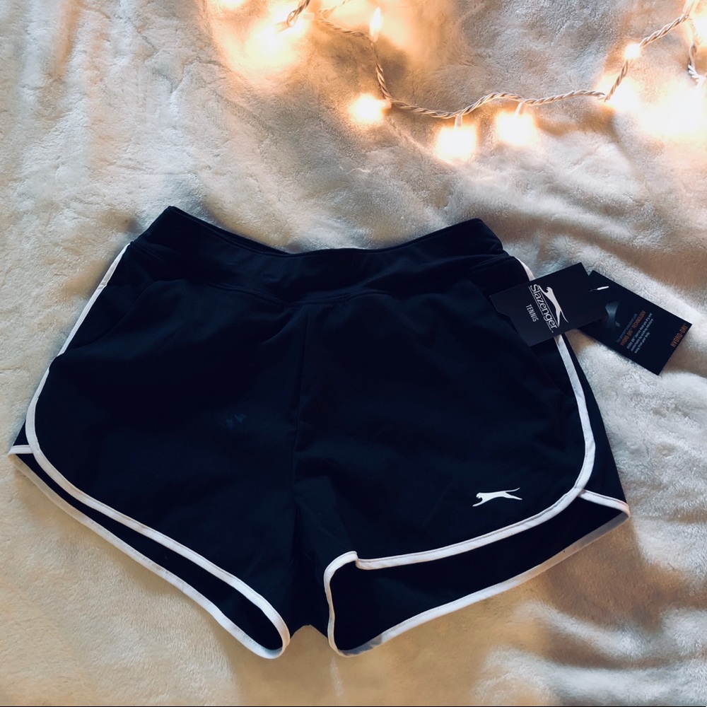 Black Slazenger xs ace woven tennis shorts